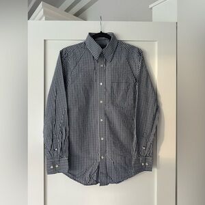 Vintage Y2K Merona Men’s 100% Cotton Button-Front Long Sleeve Shirt Small